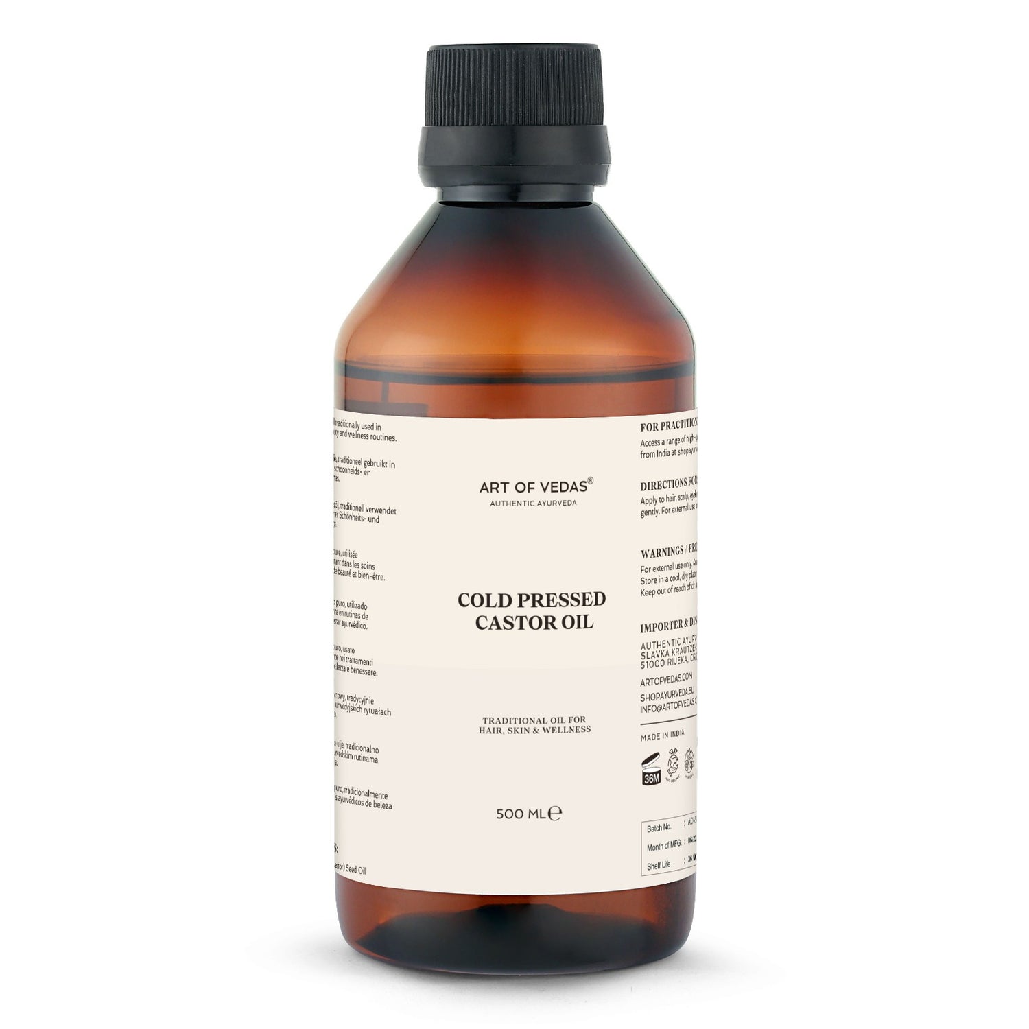 Organic Castor Oil 500ML